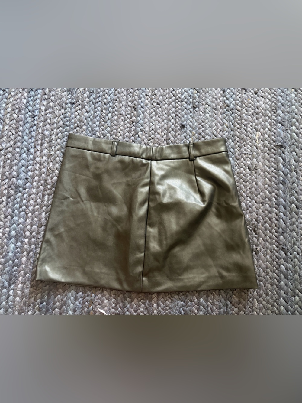 Zara leather mini skirt